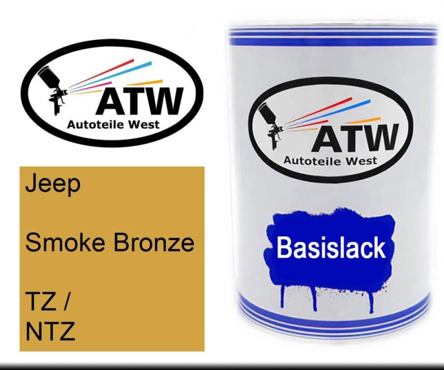 Jeep, Smoke Bronze, TZ / NTZ: 500ml Lackdose, von ATW Autoteile West.